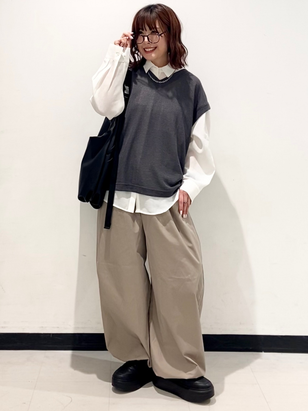 ヘビーウェイトスウェットワイドストレートパンツ(丈標準69.0～73.0cm