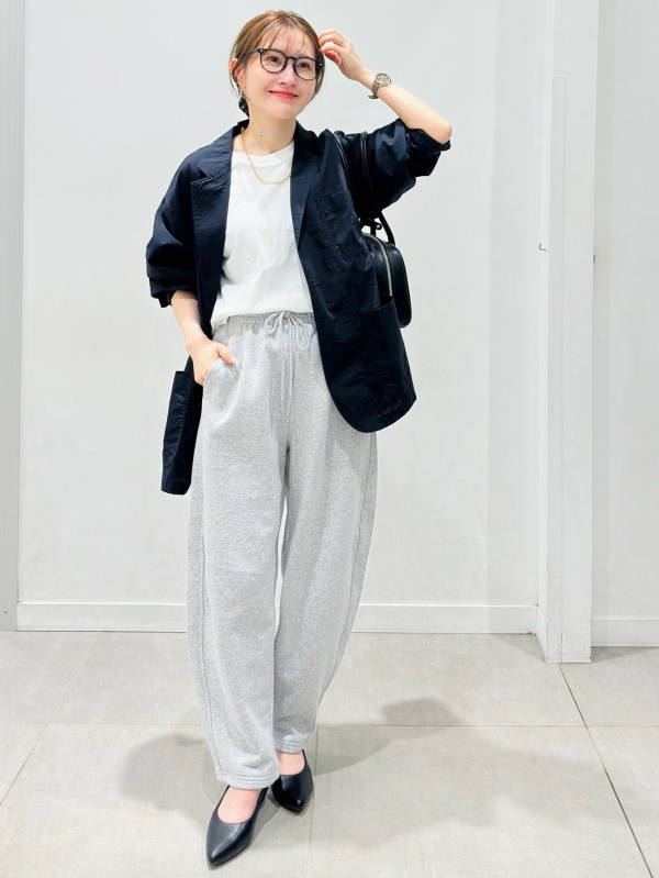 ドライカノコクロスネックT ENGINEERED GARMENTS、コードレーン