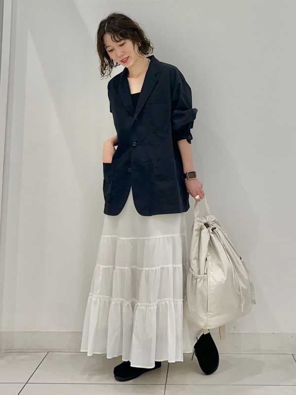 An outfit using Dry Pique Crossed Neck T-Shirt | ENGINEERED