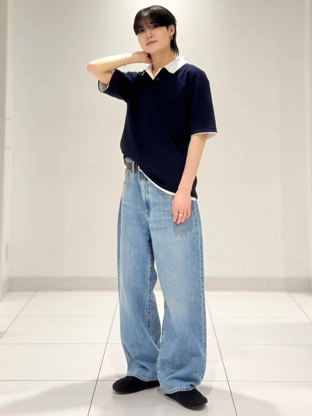 グラフィックT by rokh +X、フルジップニットジャケット by rokh」の