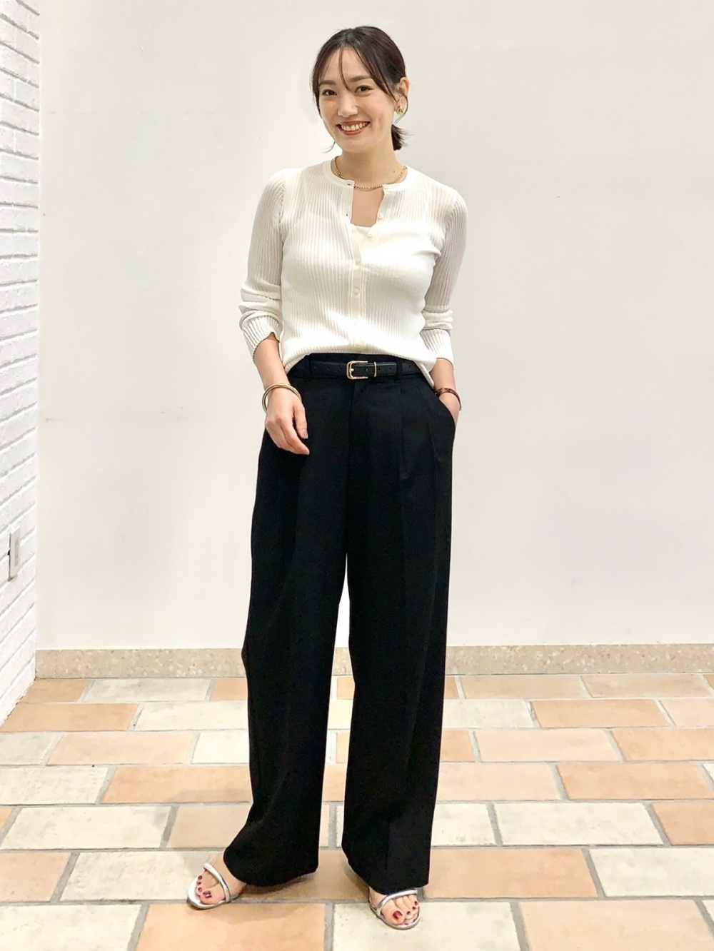 ボウタイブラウスZ、タックワイドパンツ(丈標準70.0～74.0cm)(2026年度 