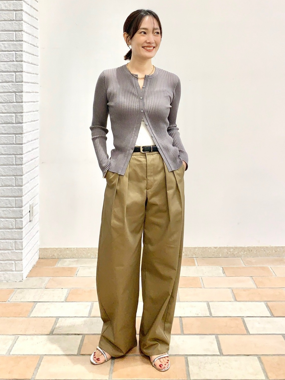 UVカットVネックカーディガンZ+E、スキッパーポロワンピース