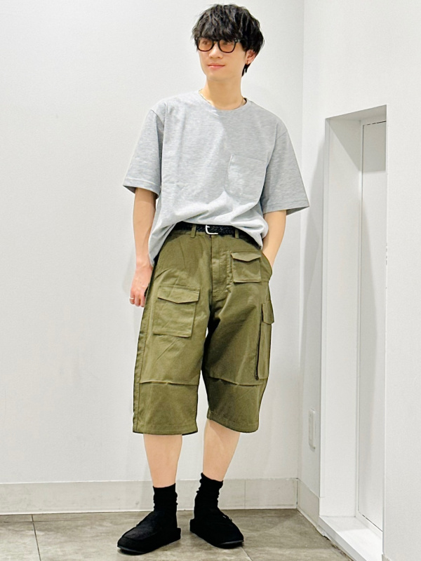 ドライカノコクロスネックT ENGINEERED GARMENTS、ユーティリティー