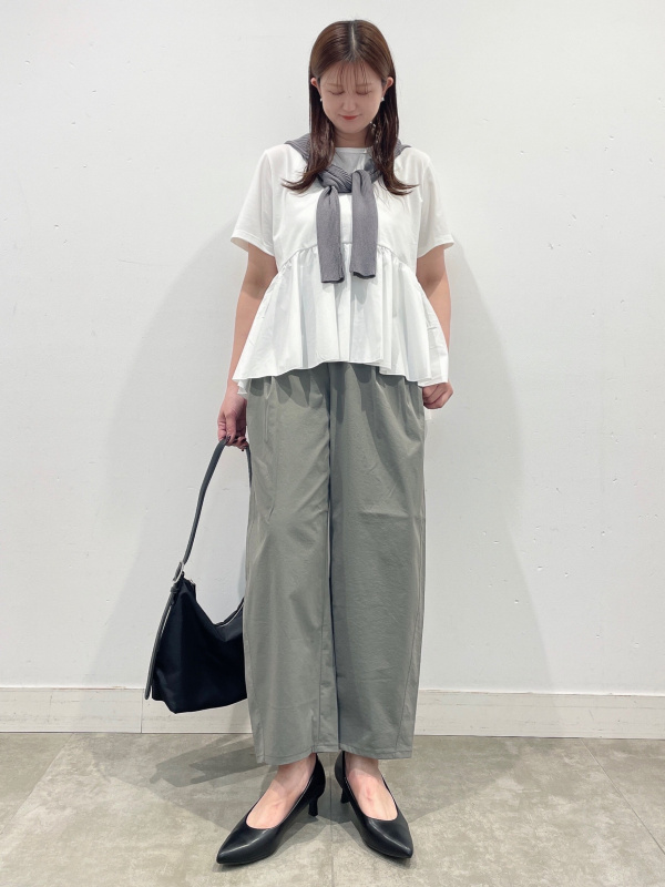Woven Combination T-Shirt、Super Wide Jeans/PF」的穿搭靈感｜GU