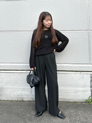GU公式 | タックワイドパンツ(丈標準70.0～74.0cm)(レディース)