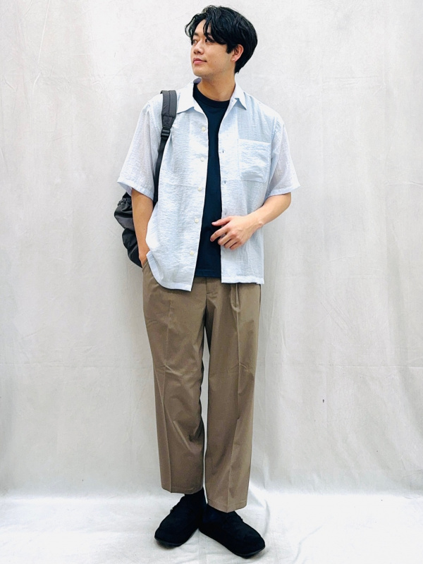 Dry Boxy Sleeveless T-Shirt、Faux Leather Zip Jacket/MN」的穿搭