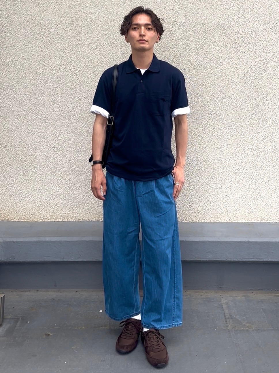 Dry Open Collar Shirt/HalfSlv、Cotton Crew Neck T-Shirt」| GU的穿