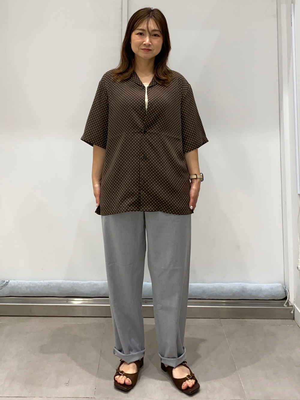 確認用② Dry Open Collar Shirt/HalfSlv、Tulle Tank Top」| GU的穿搭理念