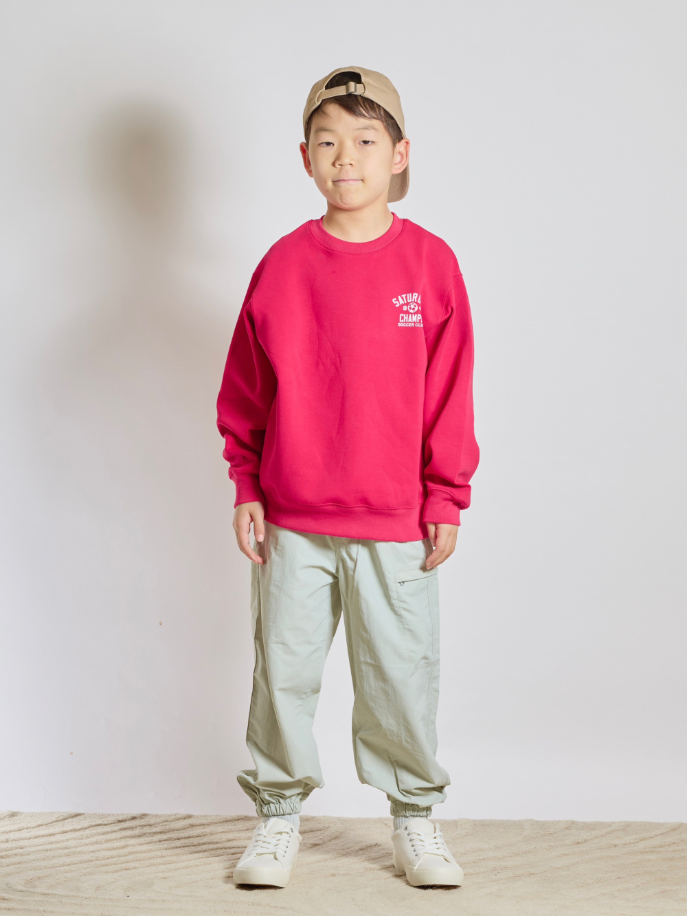 カラーコーディネート UCAN KIDS(男女兼用)ドライストレッチジョガーパンツ、ふかふかキャンバス