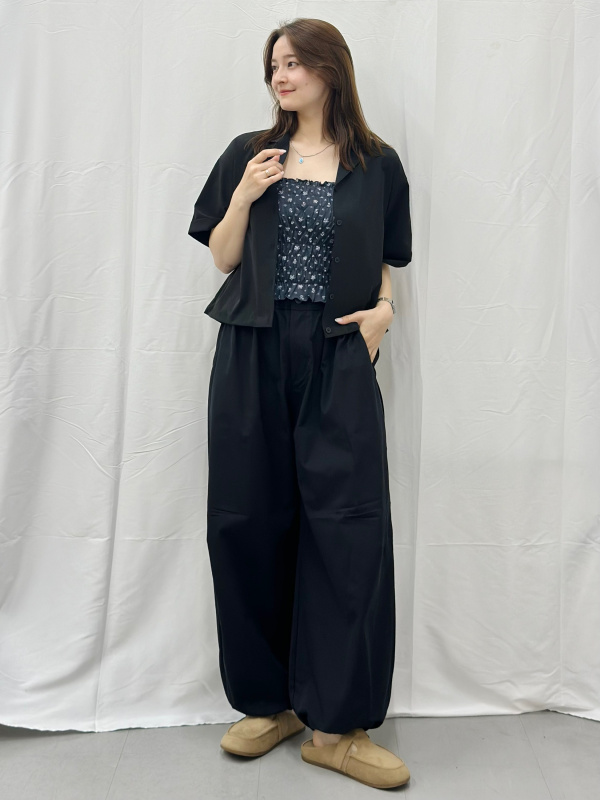 ドライカノコポロシャツ(5分袖) ENGINEERED GARMENTS、オープンカラー