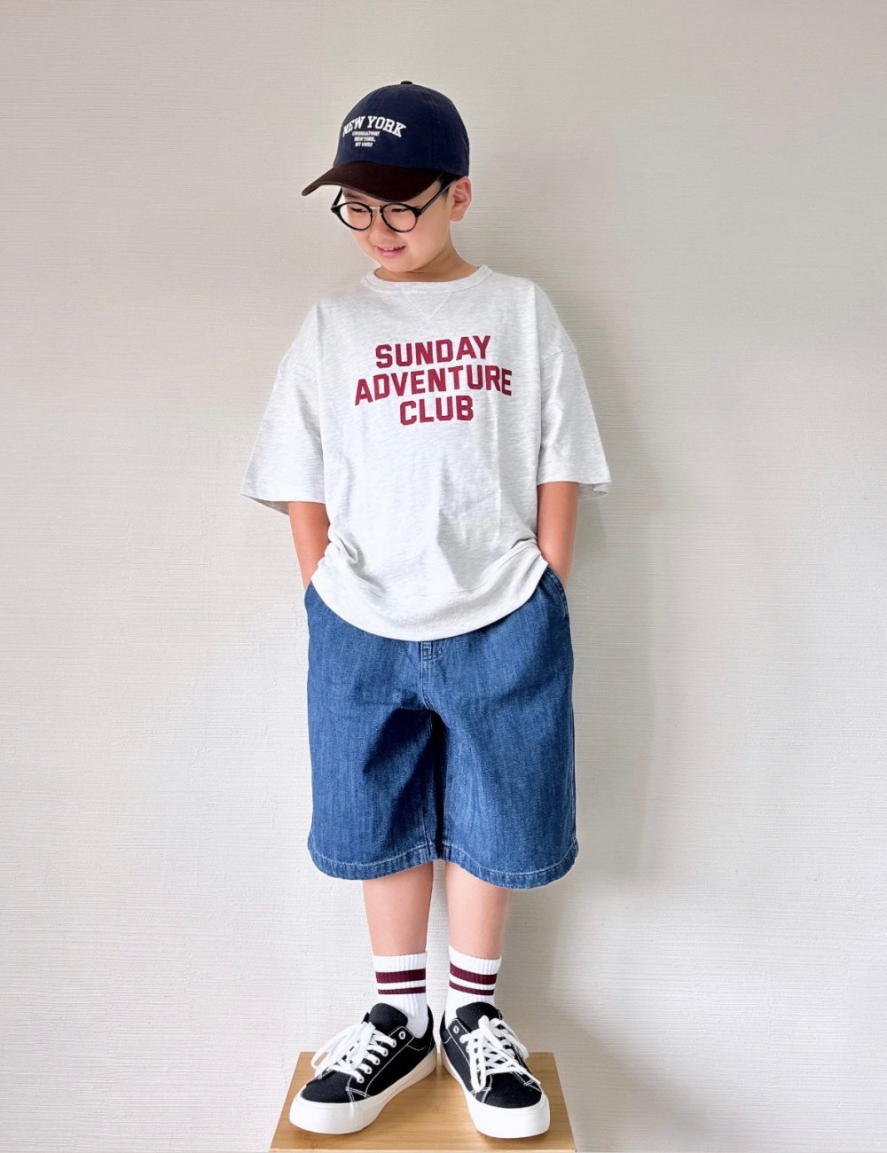 KIDS(男女兼用)ドライストレッチジョガーパンツ、ふかふかキャンバス