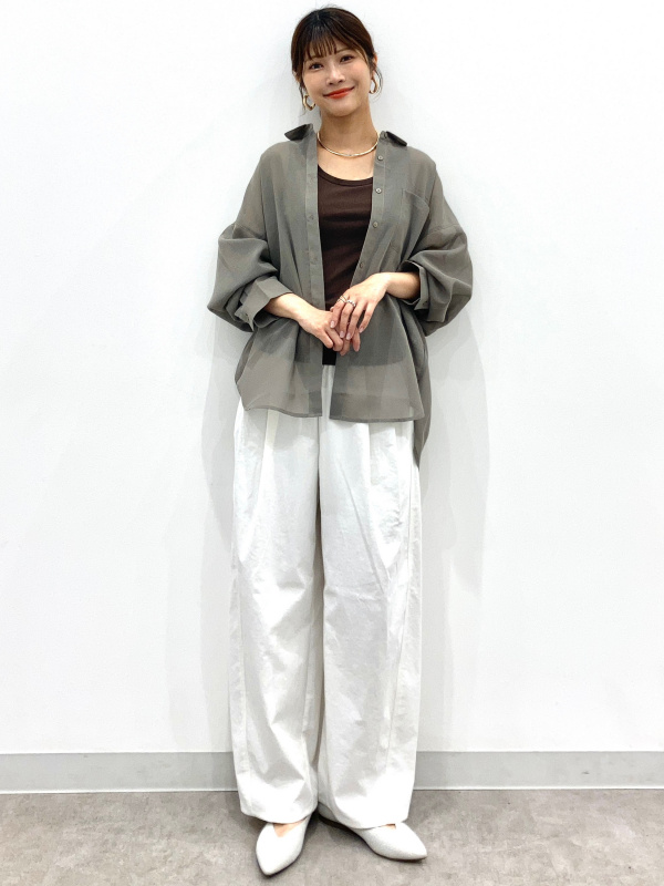 あんぱるページ❷ Double Breasted Jacket/Z、Barrel Ankle Pants」的穿搭靈感｜GU