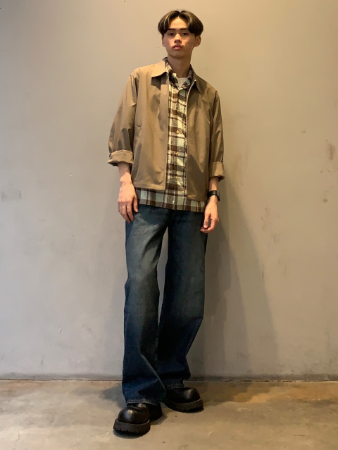 ドライジップアップジャケットのメンズコーディネート一覧｜GU(ジーユー)