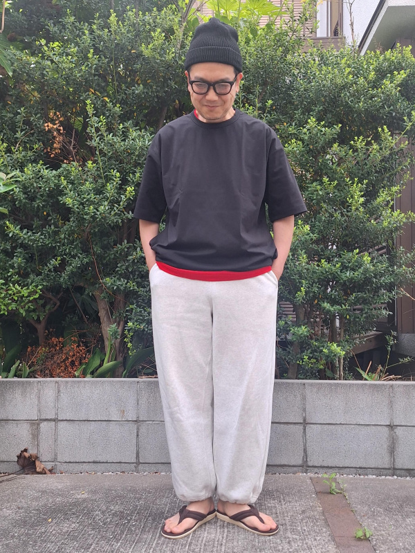 ヘビーウェイトスウェットワイドストレートパンツ(丈標準69.0～73.0cm