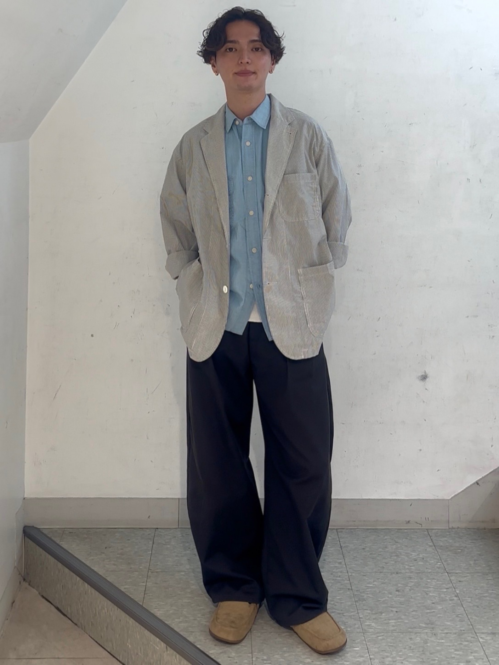 Washable Knitted T-Shirt/HalfSlv、Utility Shorts ENGINEERED