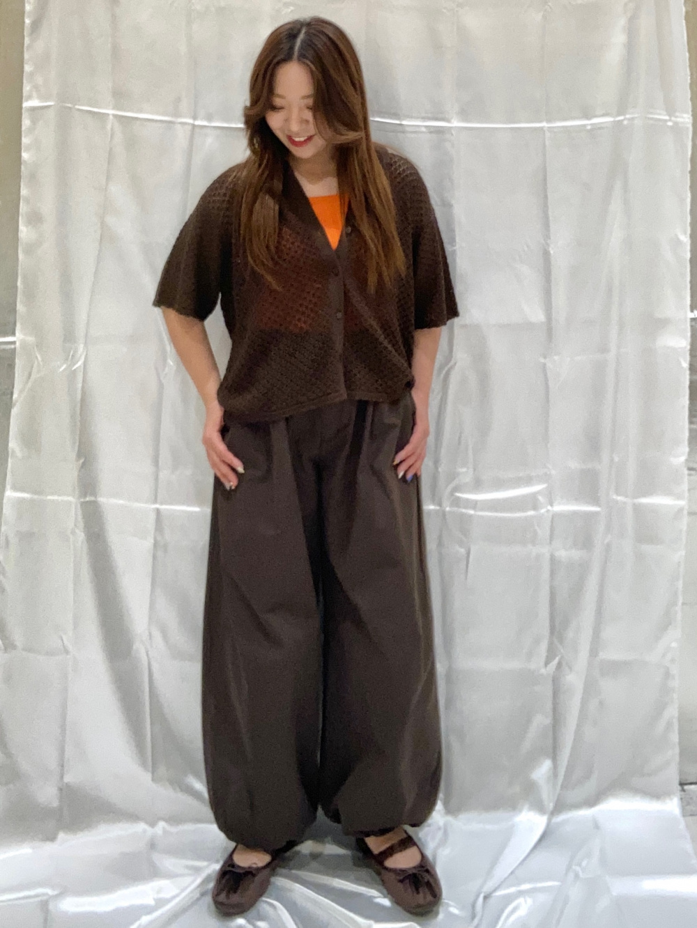 Lacy Stitch Knitted Shirt/Halfslv」| GU的穿搭理念