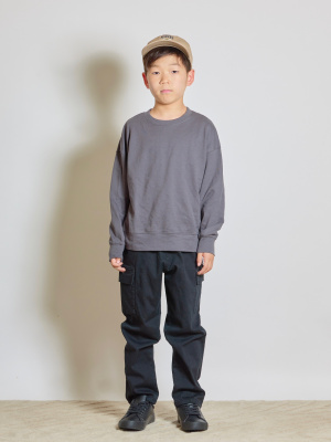 GU公式 | KIDSコットンスウェットプルオーバー(キッズ)