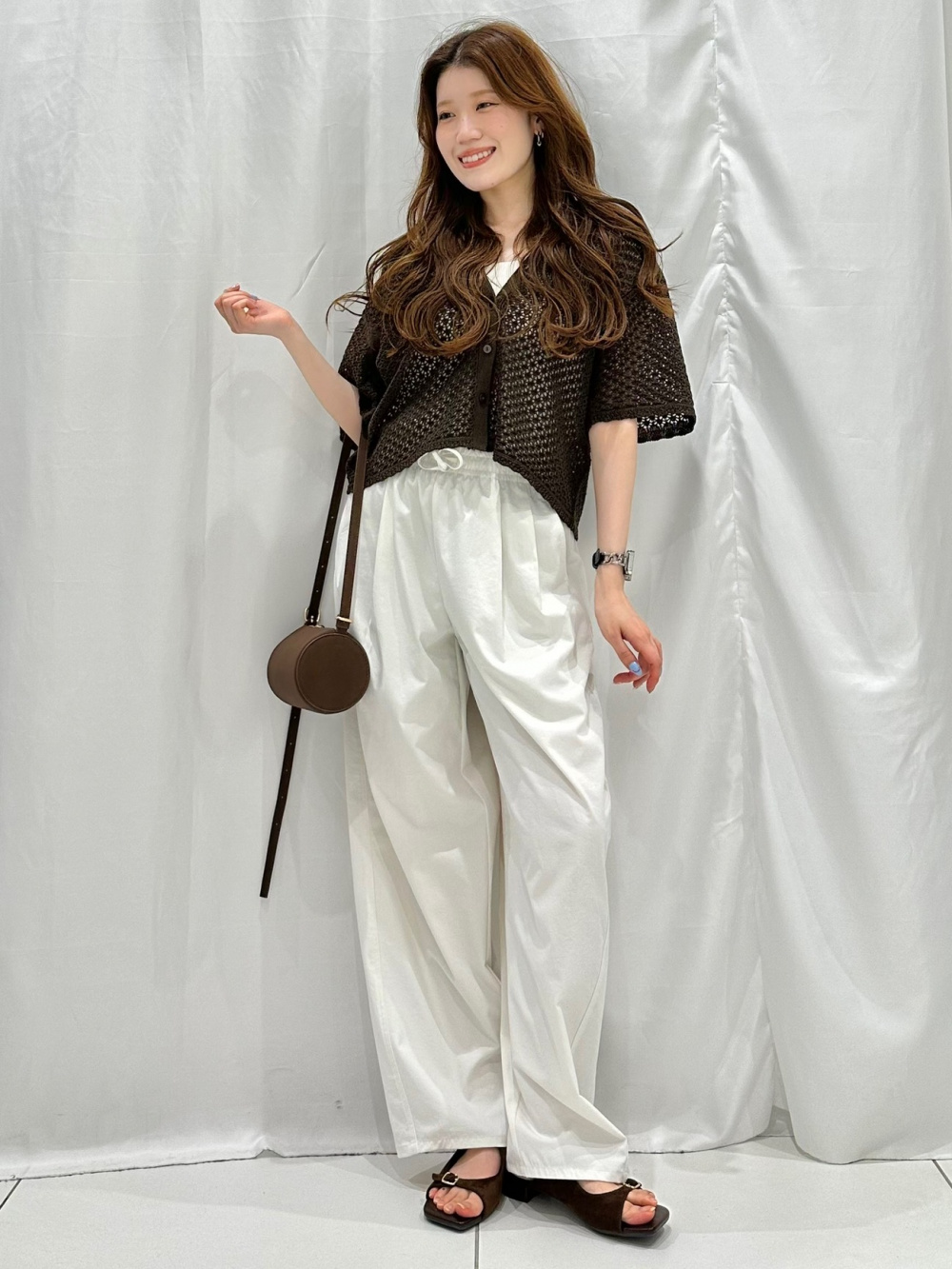 Lacy Stitch Knitted Shirt/Halfslv」| GU的穿搭理念