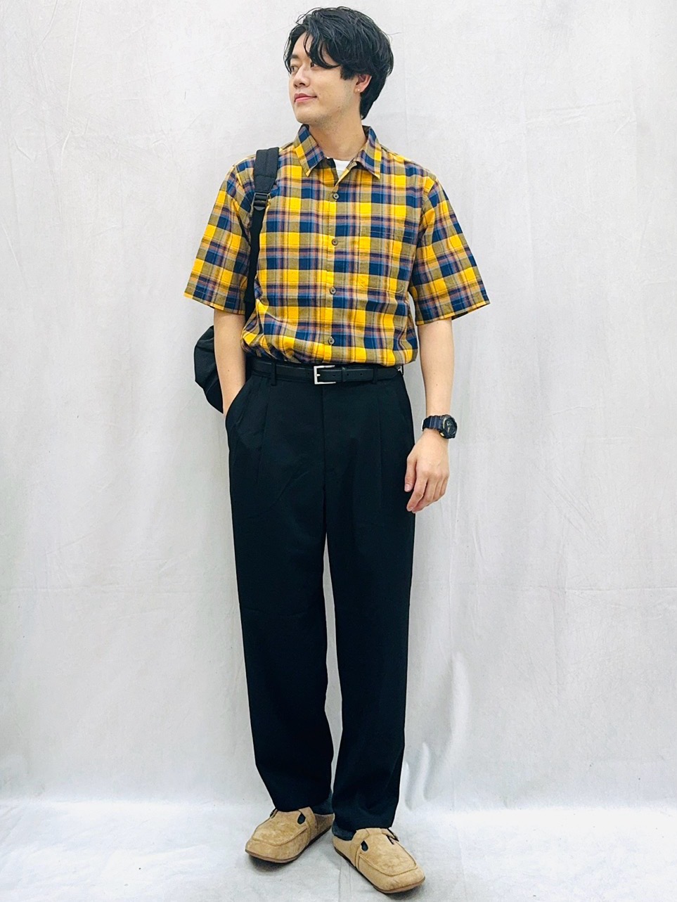 Metal Coin Necklace、Dry Open Collar Shirt/HalfSlv」| GU的穿搭理念