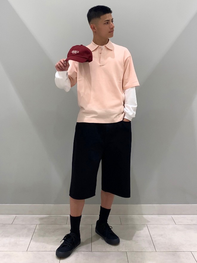 Washable Knitted Polo Shirt/Halfslv」| GU的穿搭理念