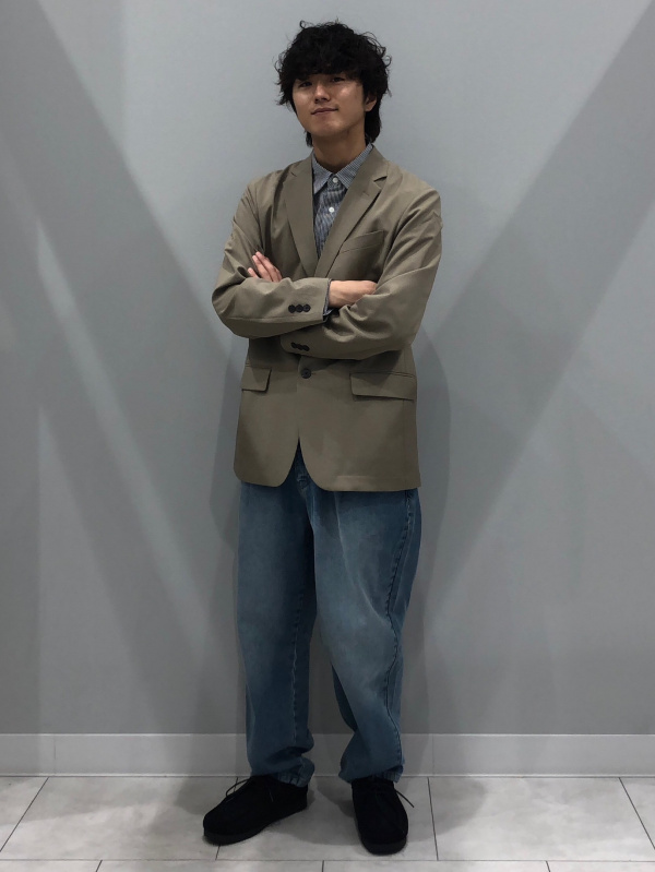 デニムワークジャケット、デニムキャロットパンツ(丈標準69.5～73.5cm 