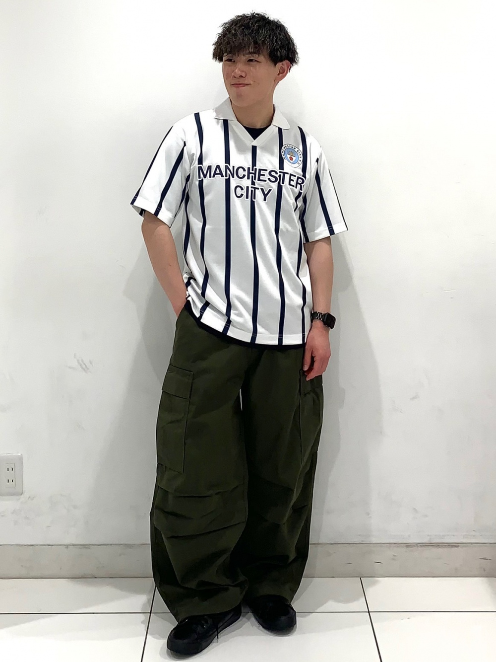 メンズ UNDERCOVER 20AWコットンツイルレイヤードアーミーワイドカーゴ