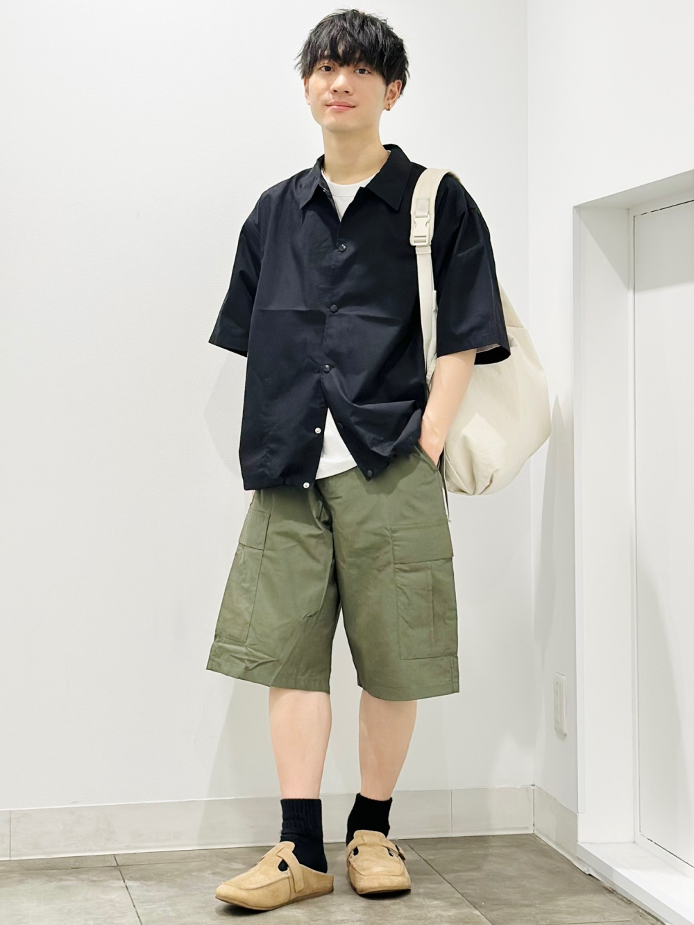 Cotton Color Crew Neck T-Shirt、Protection Twill Cap/Logo」| GU的