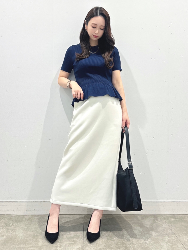 ペプラムニットプルオーバー(半袖)、ペプラムブルゾン by rokhの