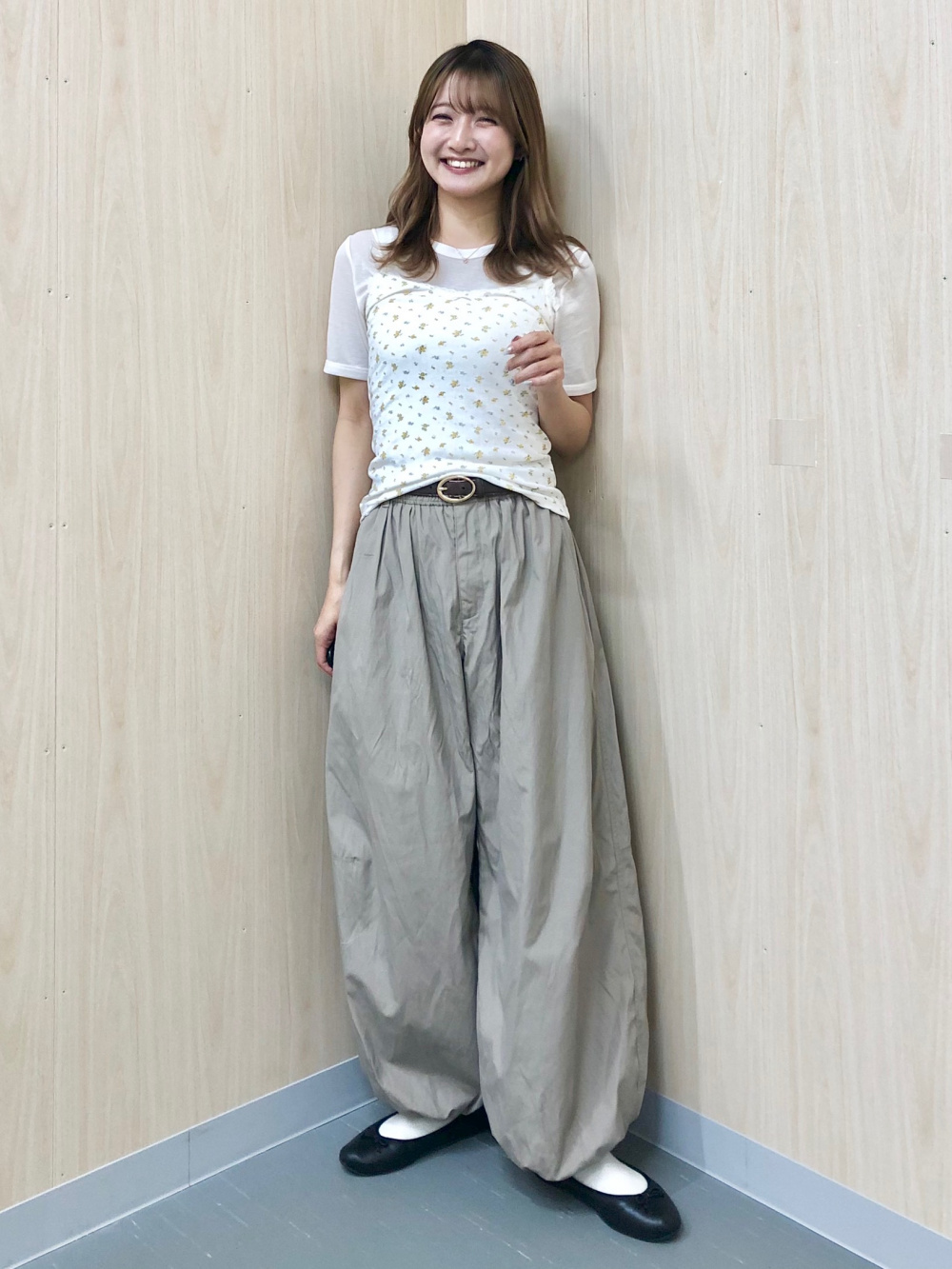 Cotton Blend Camisole/Dry/Flower、Lacy Stitch Knitted Shirt
