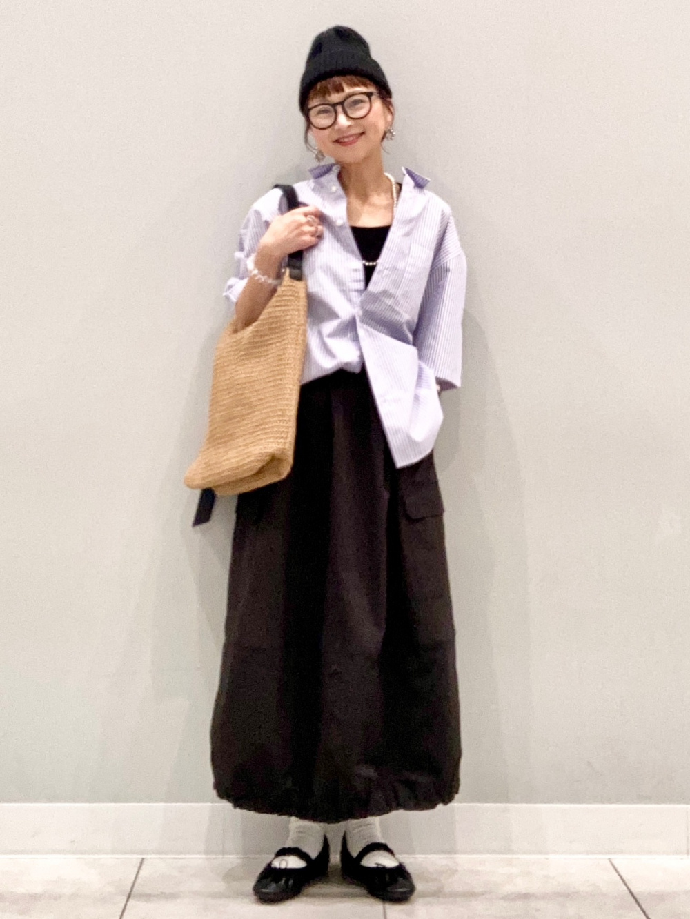 Cotton Blend Camisole/Dry/Flower、Lacy Stitch Knitted Shirt