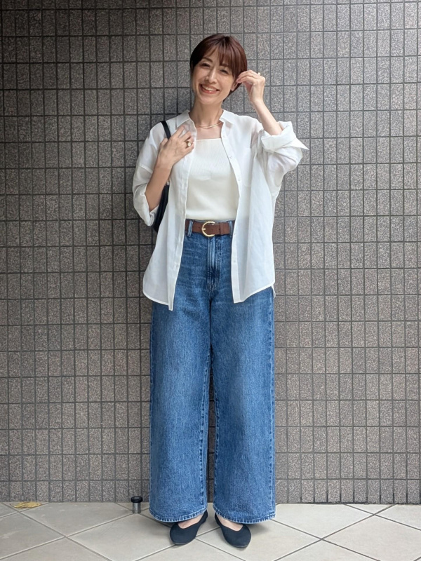 スキッパーポロワンピース(ノースリーブ)、ギャザーポケットバッグの