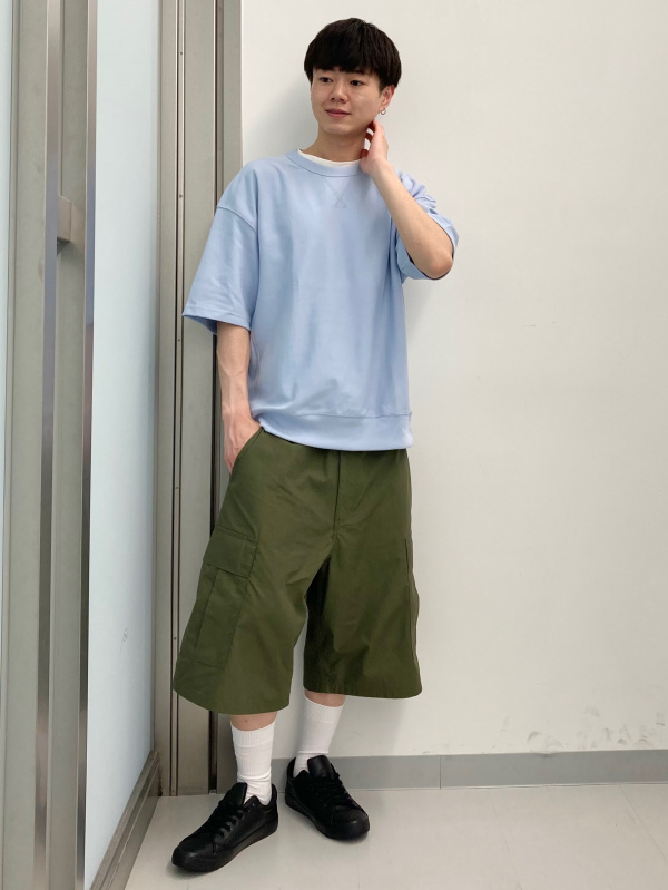 クロス&クロスリブタンク コットンカラーリブタンクトップ、ドライカノコクロスネックT