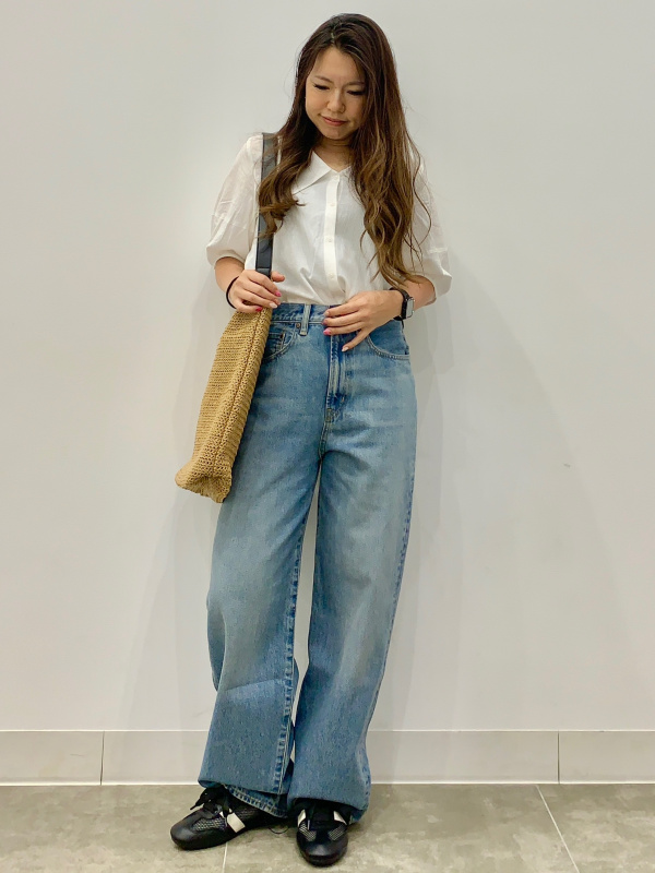 Satin Relaxed Pants、Dry Slub T-Shirt」的穿搭靈感｜GU