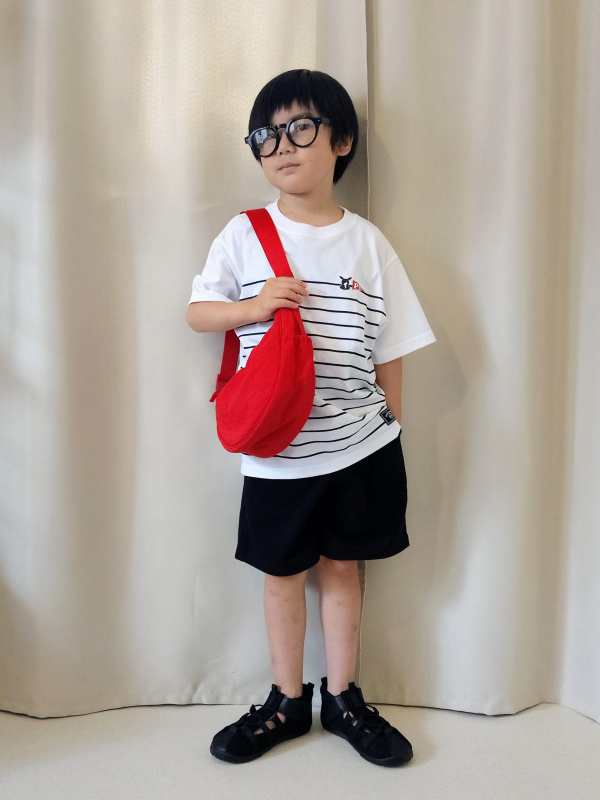 KIDSパフスウェットコーチジャケット、KIDSスウェットショーツの