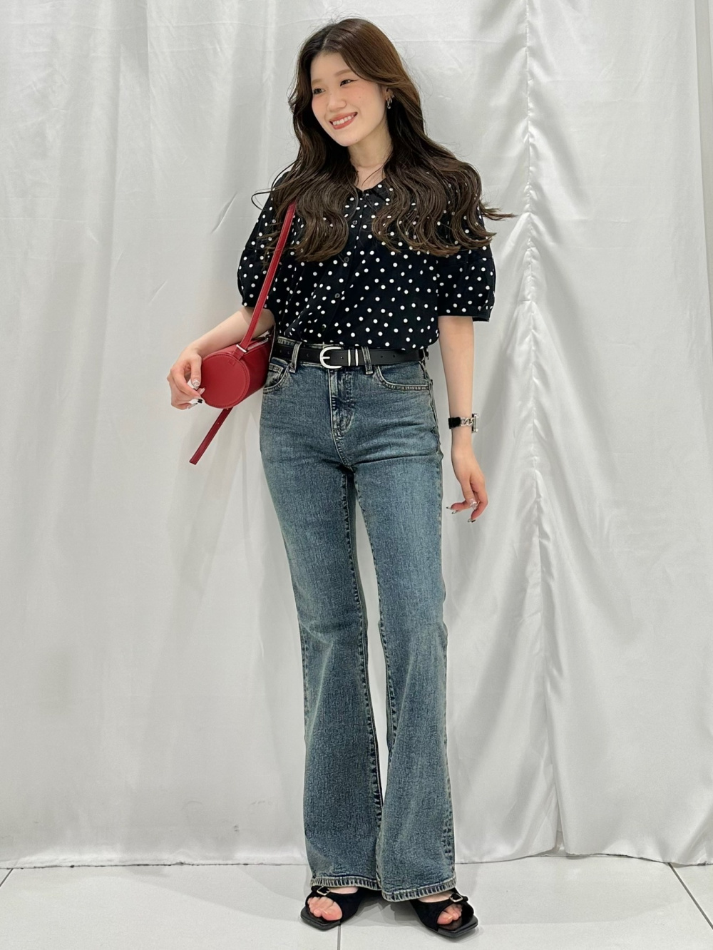 Double Metal Loop Middle Belt、Bra-Feel Lacy Jacquard Tank Top