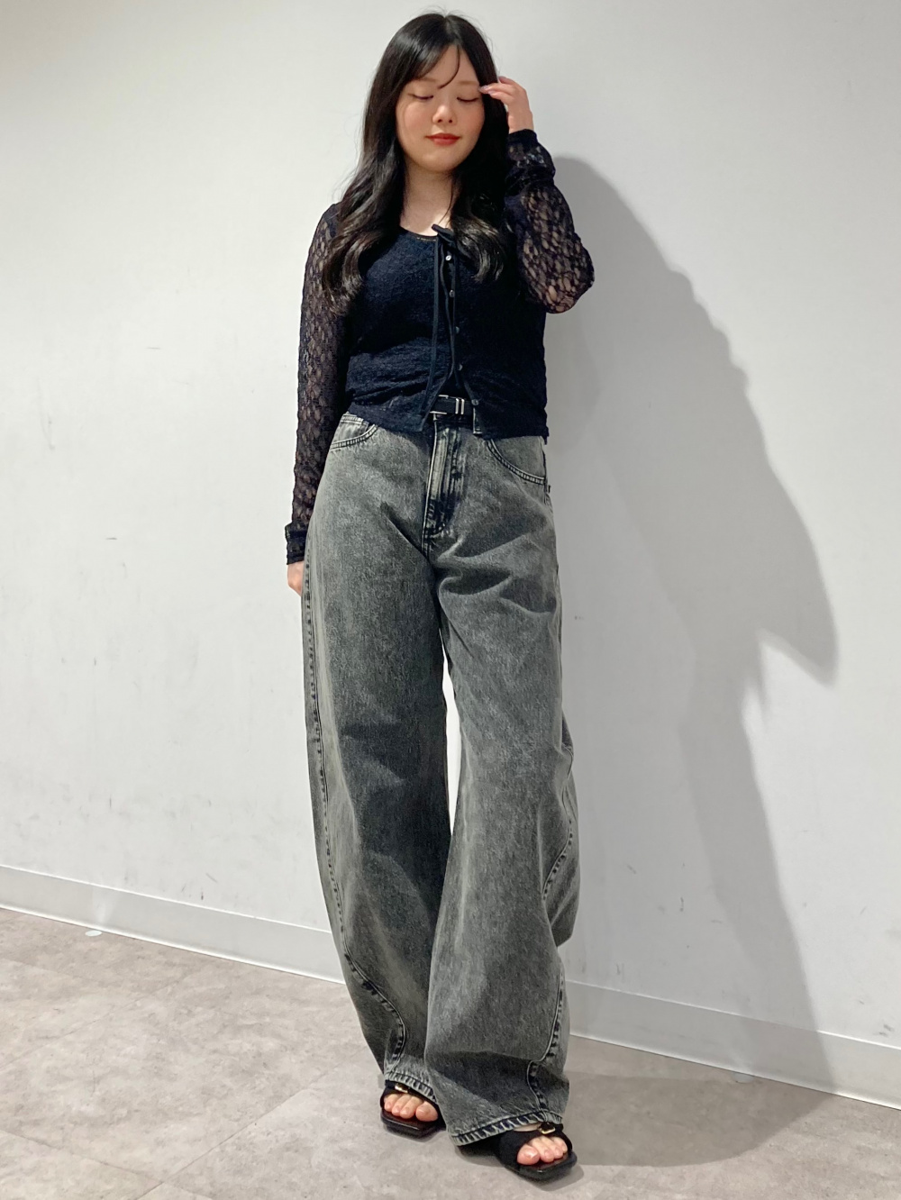 Double Metal Loop Middle Belt、Bra-Feel Lacy Jacquard Tank Top