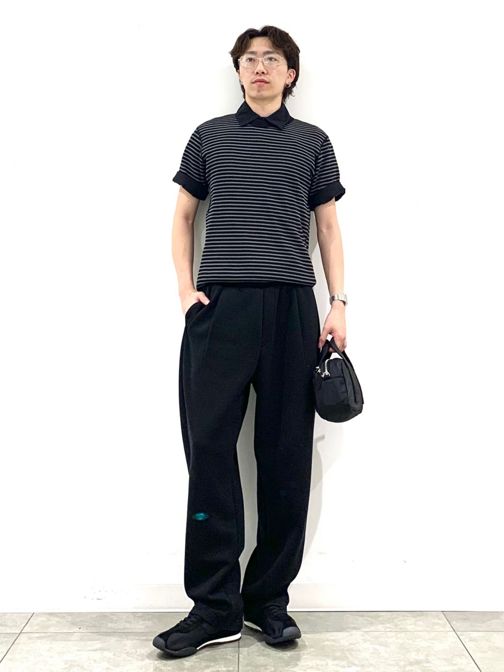 Imitation Pearl Necklace、Textured Shirt/HalfSlv」| GU的穿搭理念