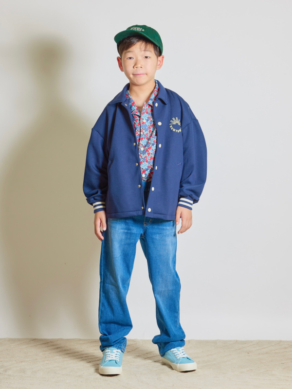 KIDSパフスウェットコーチジャケット、KIDSスウェットショーツの