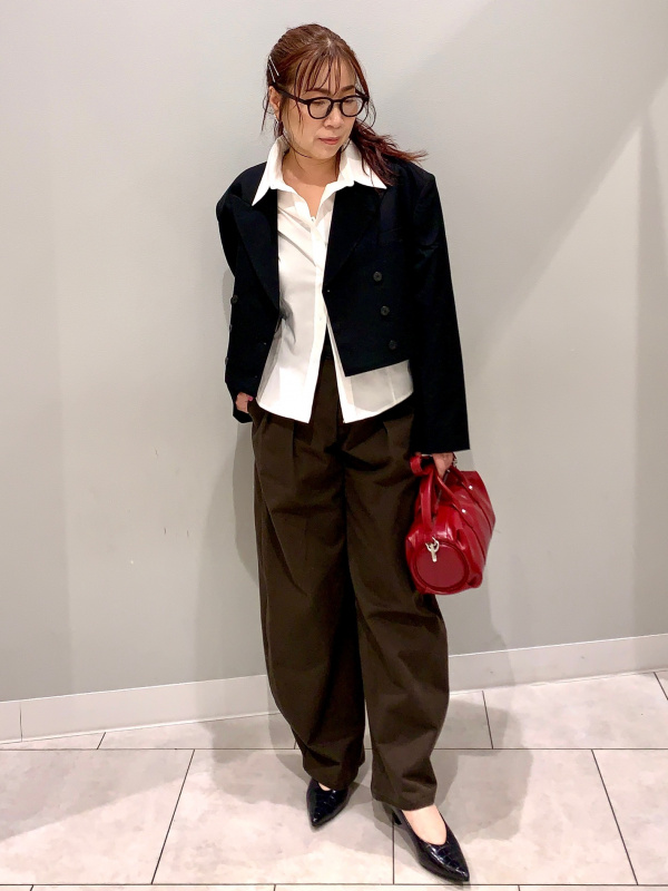 ☘ご確認用☘ An outfit using Cropped Jacket | MN and Baby Shirt | 7 | 8Slv | MN