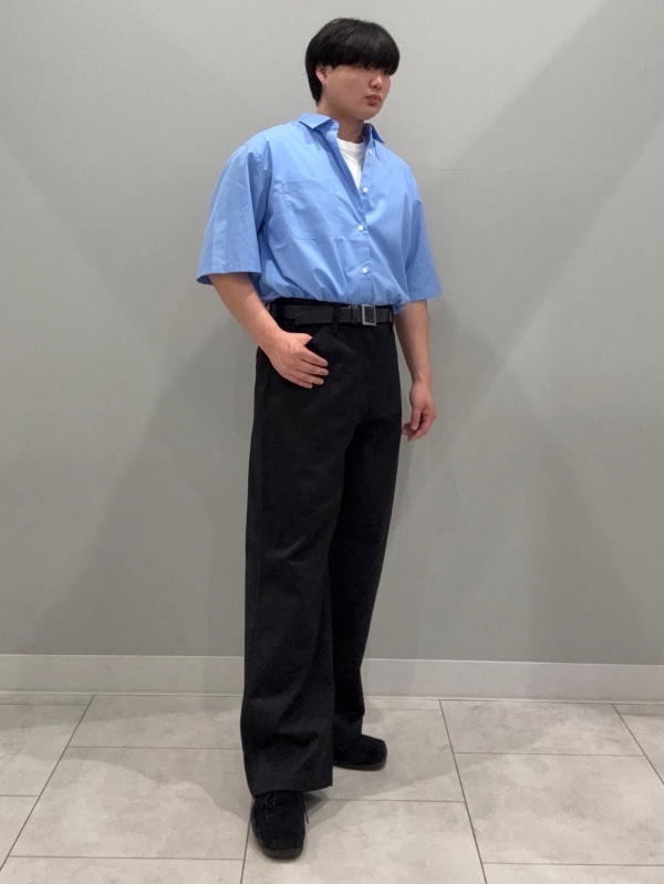 Chino Wide Straight Pants/CL、Nylon Combination Flat Sole Sneakers