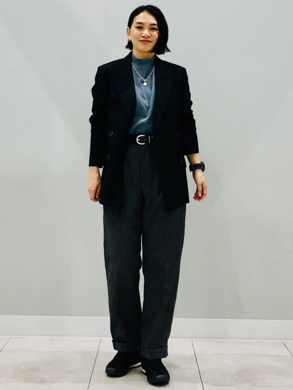 ドライカノコクロスネックT ENGINEERED GARMENTS、コードレーン