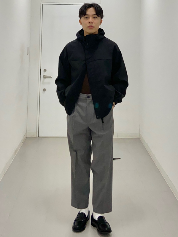 あ ページ Dry Boxy Sleeveless T-Shirt、Faux Leather Zip Jacket/MN」的穿搭