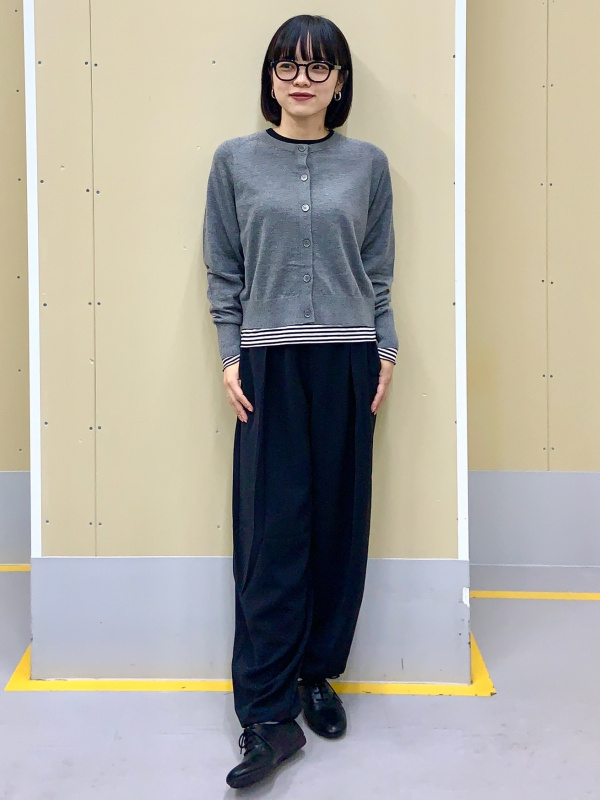 An outfit using Fine Gauge Knit Cardigan | MN and Soft Sheer