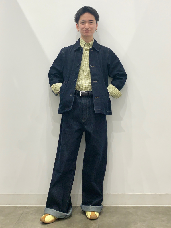 An outfit using Denim Oversized Shirt | PF and Chino Wide Straight