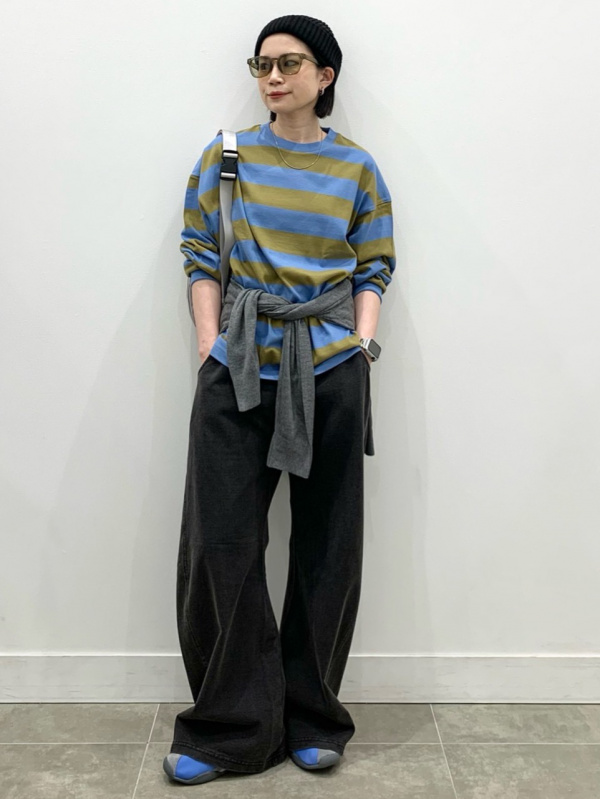 Fine Gauge Knit V Neck Cardigan/MN、Pleated Tapered Pants/Check/CL