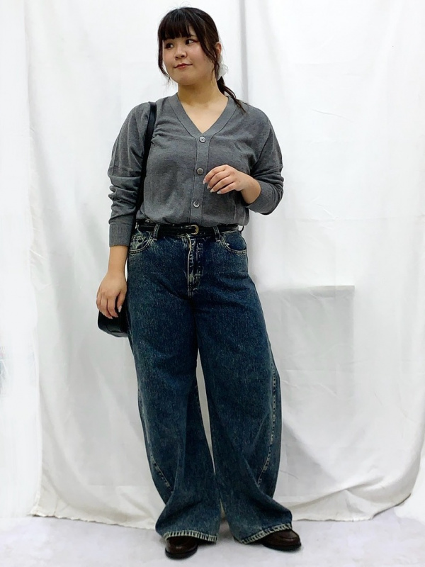 Fine Gauge Knit V Neck Cardigan/MN、Pleated Tapered Pants/Check/CL