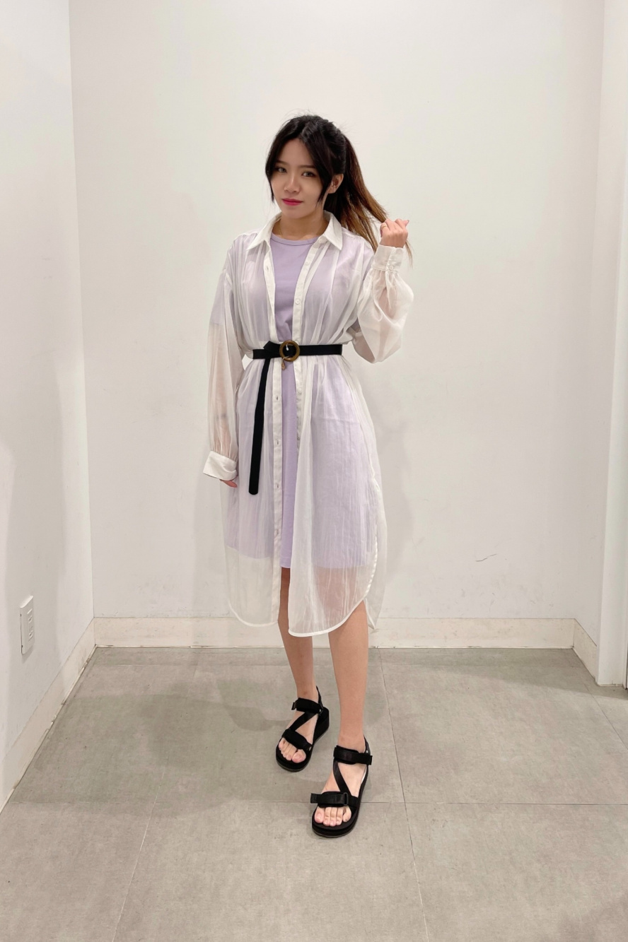 SaturdayClub Uネック 半袖 ミニワンピース スポーツ 428.jpg