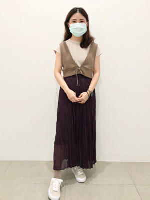 レースアップレイヤービスチェ[品番：MKSW0051826]｜GYDA
