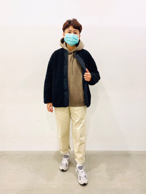 コーデュロイシェフパンツ(セットアップ可能)のコーディネート・着用