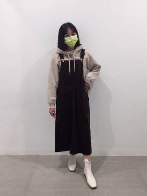 チャーたん　1223 GU公式 | コーデュロイジャンパースカートOSB+EC